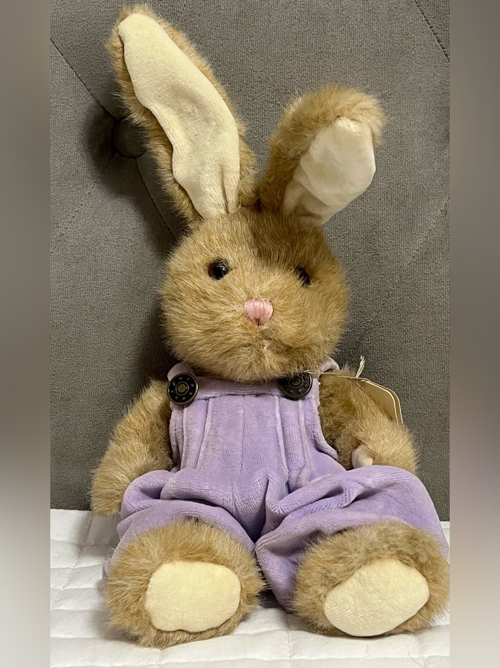 Jerry Elsner Vintage Velvet Touch Collection Bunny Purple Jumper NWT